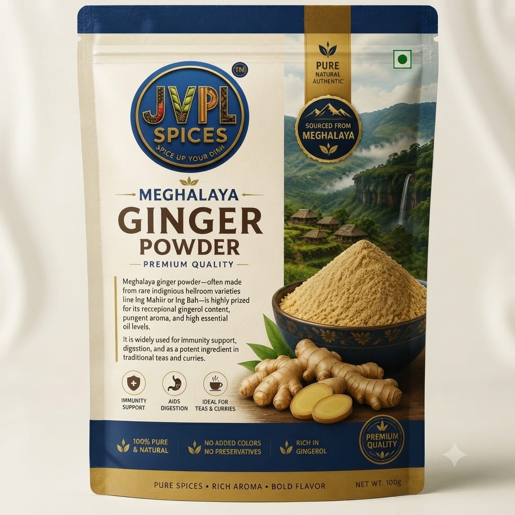 Premium Meghalaya Dry Ginger Powder Sonth with high essential oils